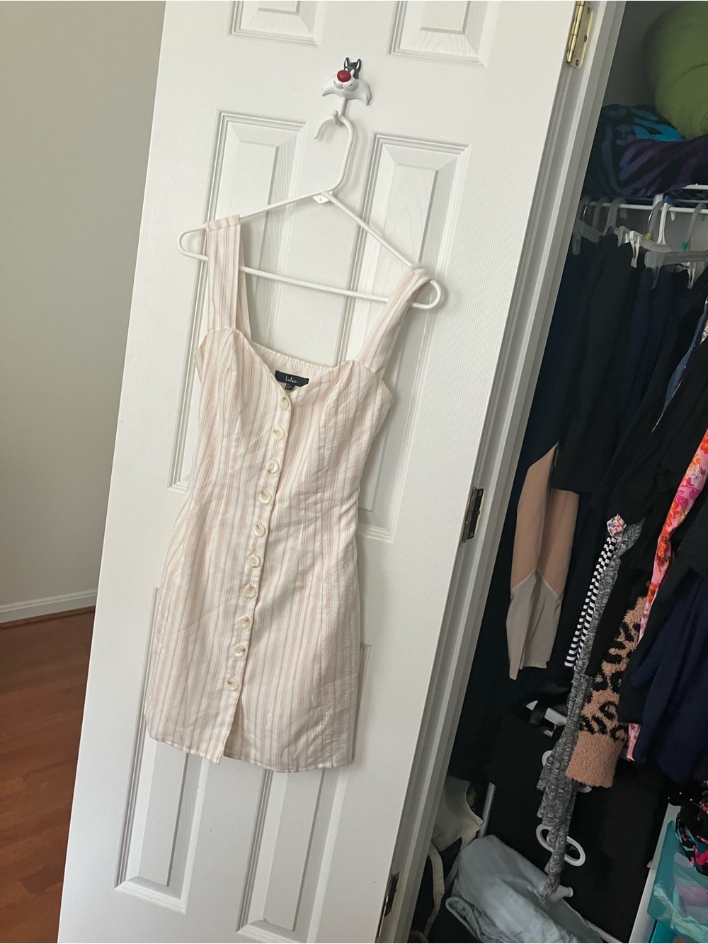 Lulus Striped Button-Down Dress